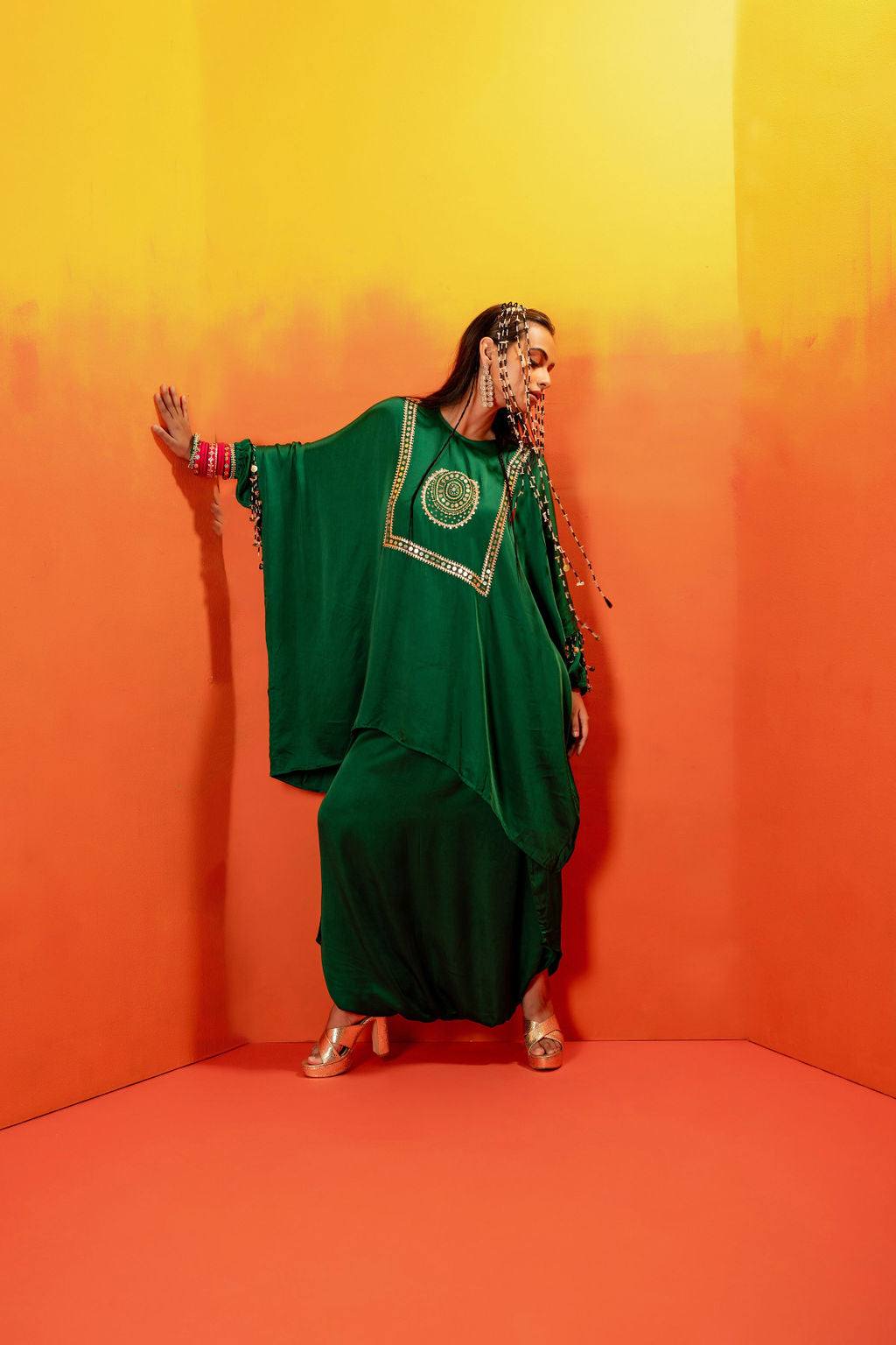 Vani Green AntiFit Tunic With Pant