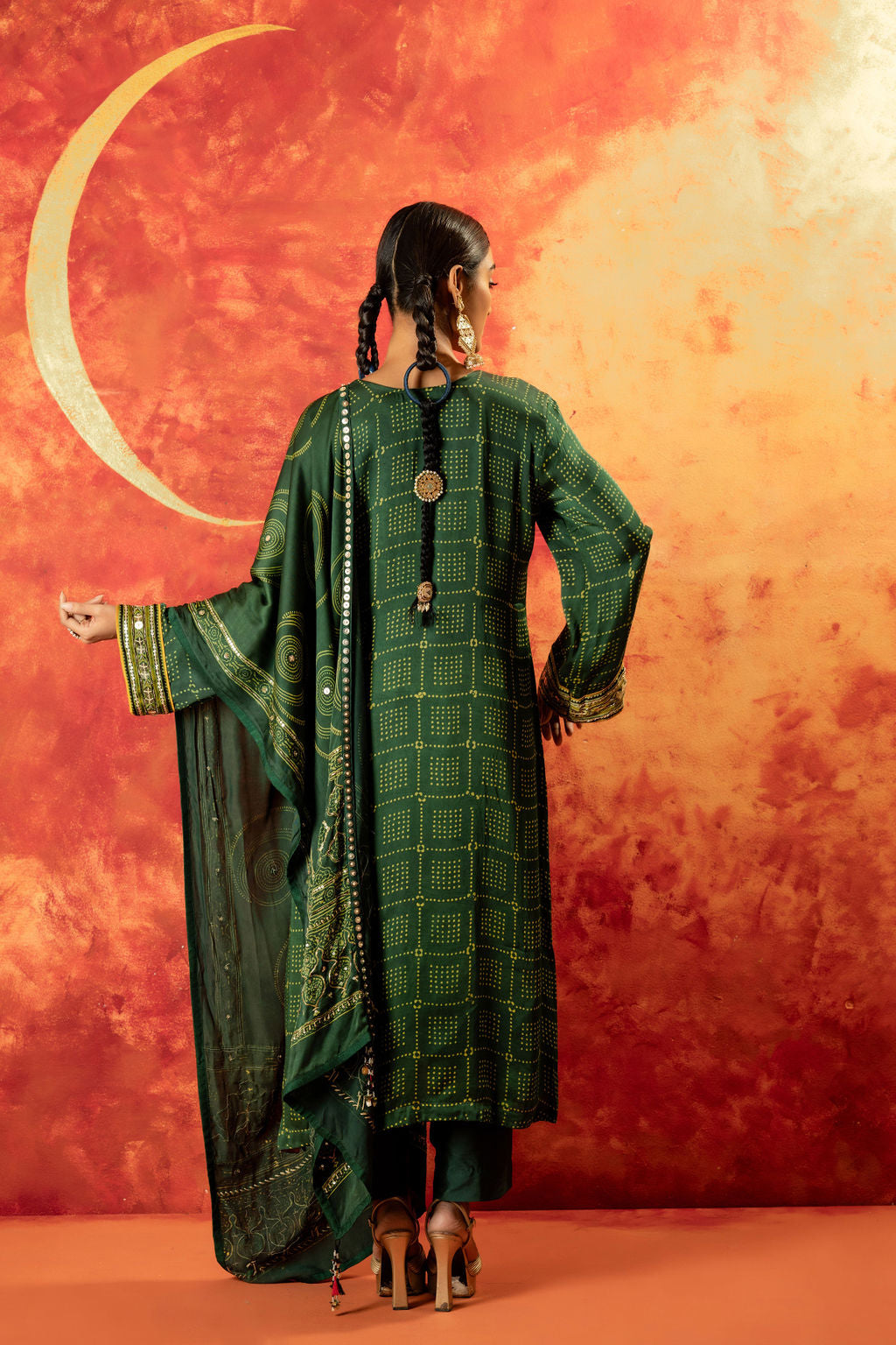 Sitara Ajrakh Straight Kurta With Ajrakh Dupatta