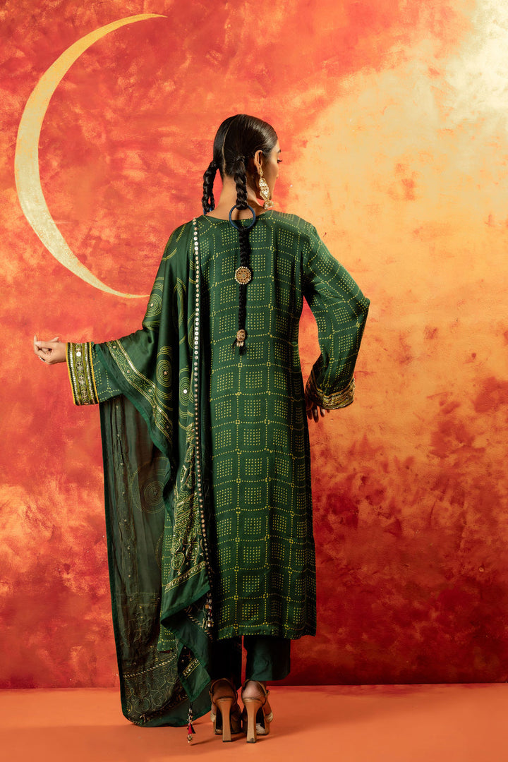 Sitara Ajrakh Straight Kurta With Ajrakh Dupatta