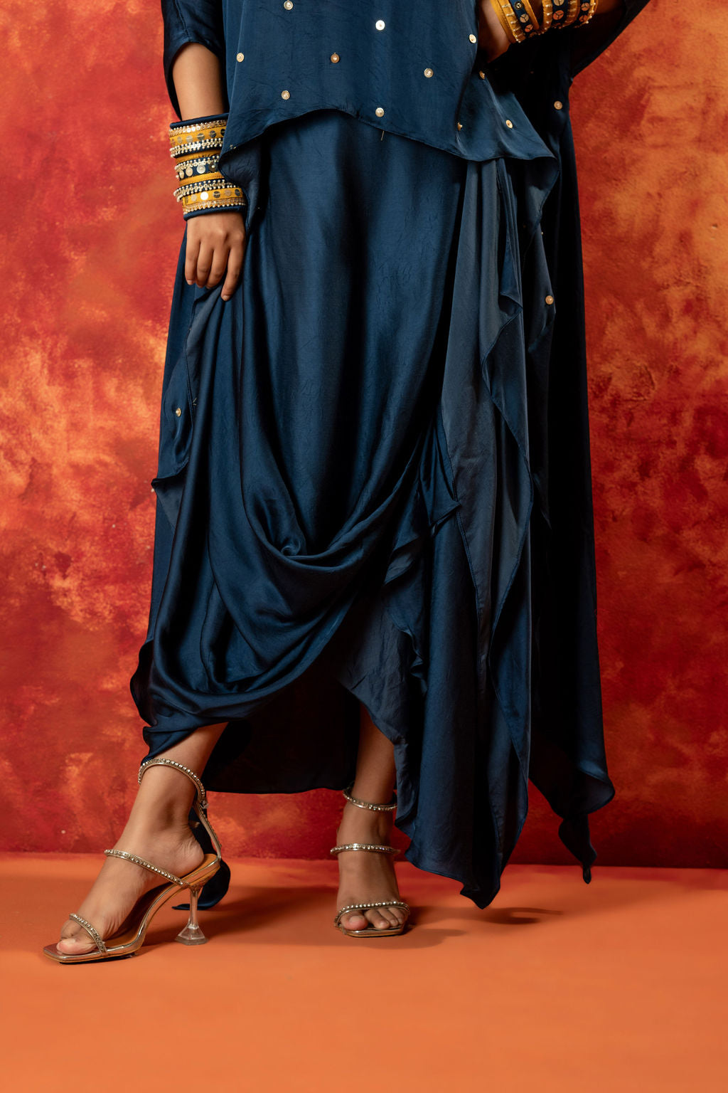 Saba Festive Drape Dress