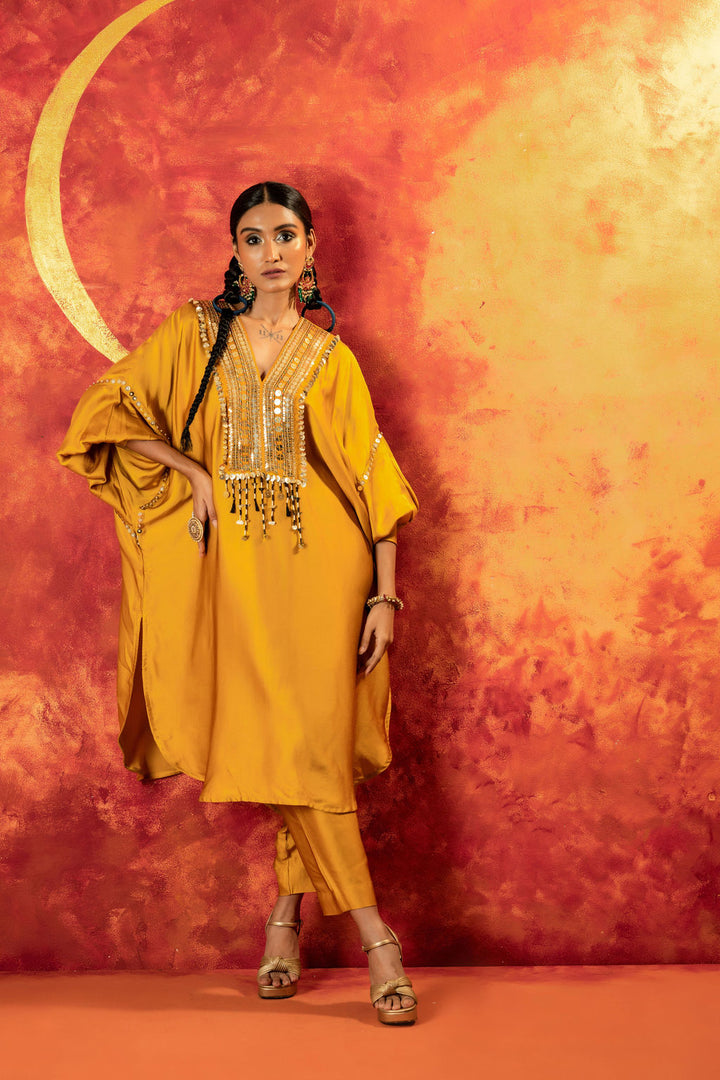 Mahi Mustard AntiFit Kurta With Pant