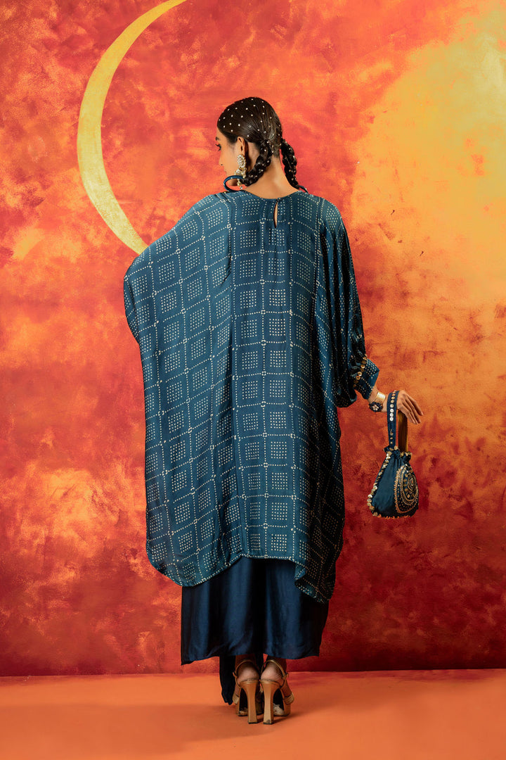 Ajrakh AntiFit Indigo Kurta Set