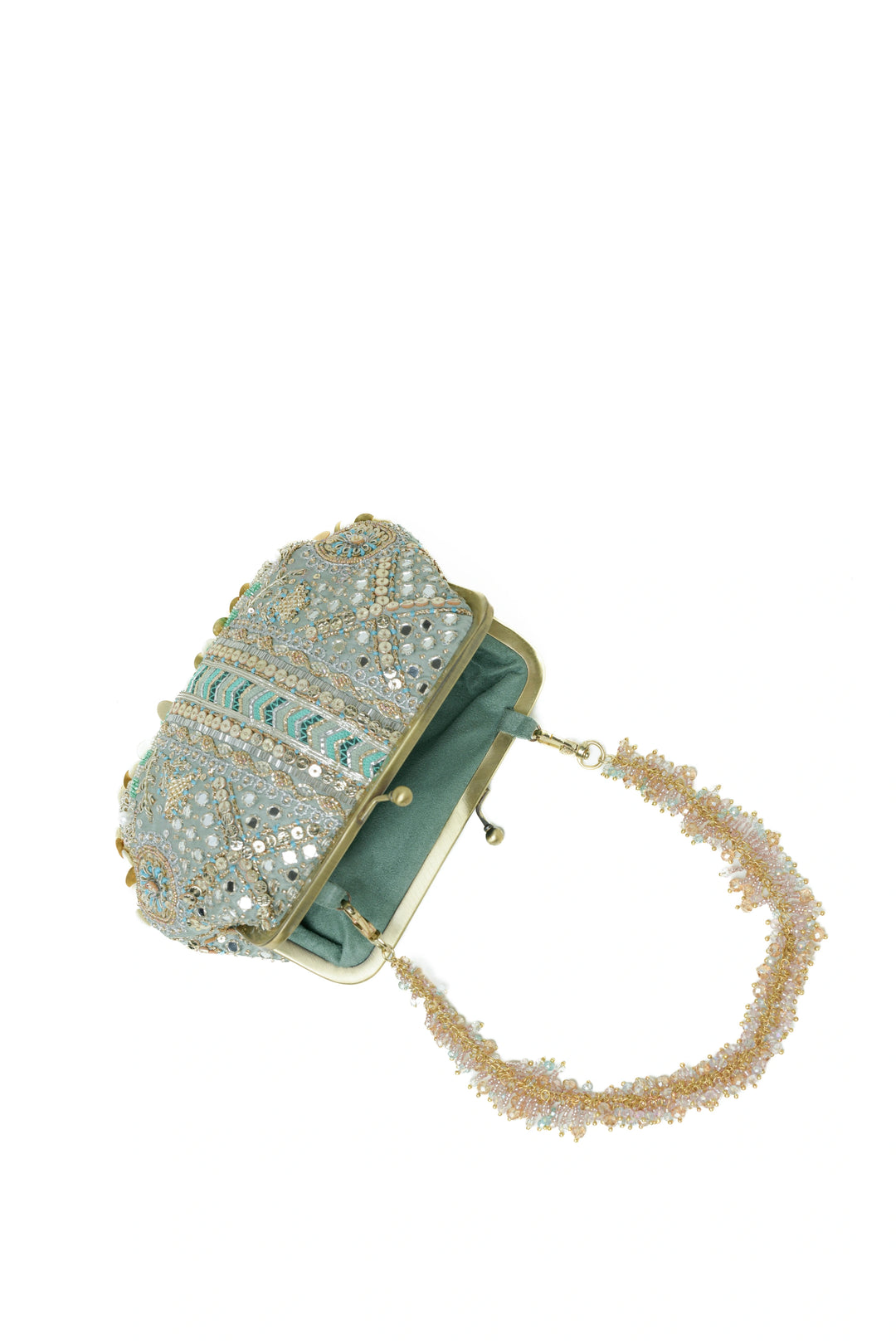 Aabroo Clutch – Jade Green