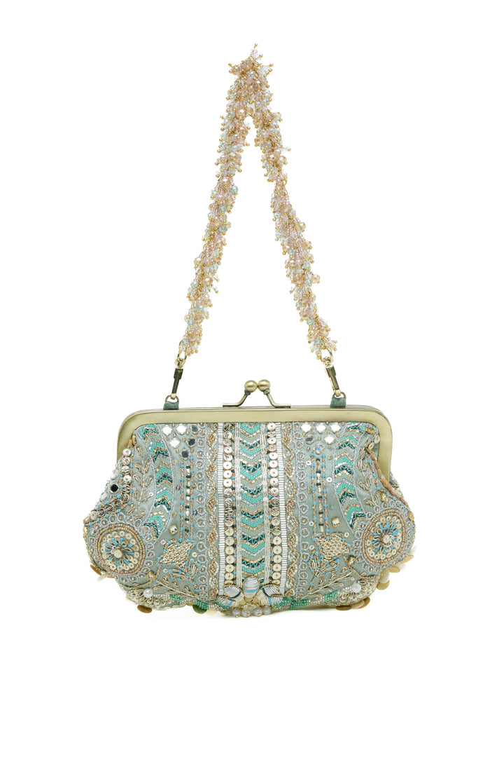 Aabroo Clutch – Jade Green