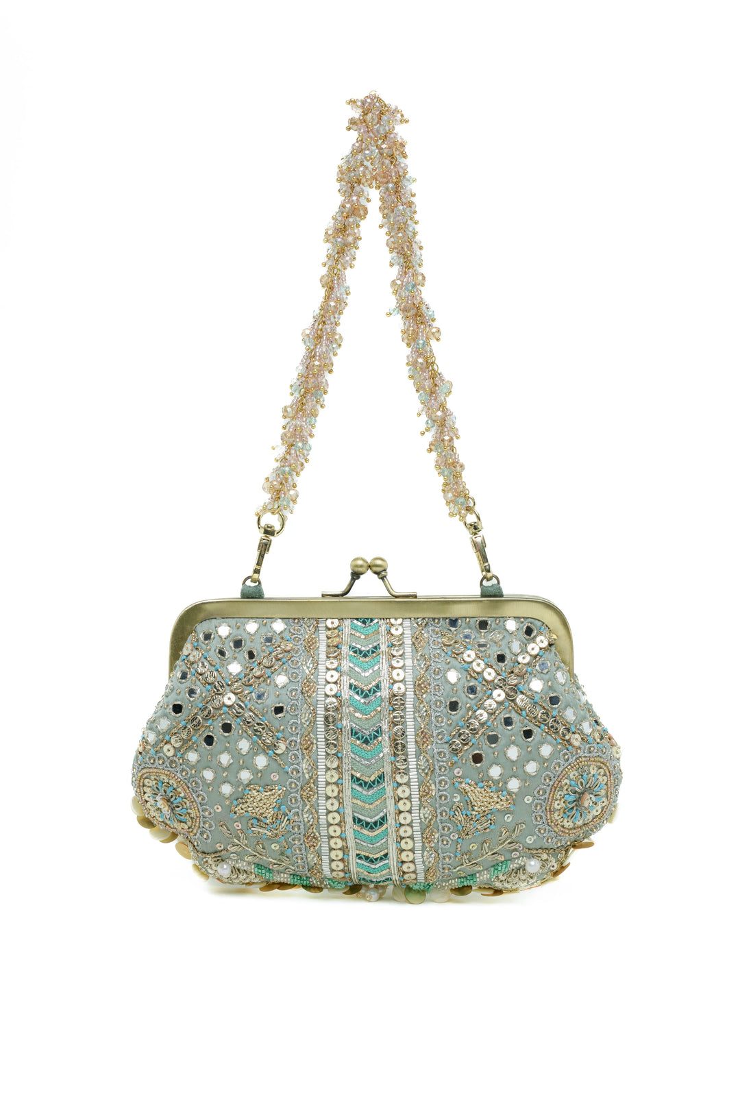 Aabroo Clutch – Jade Green