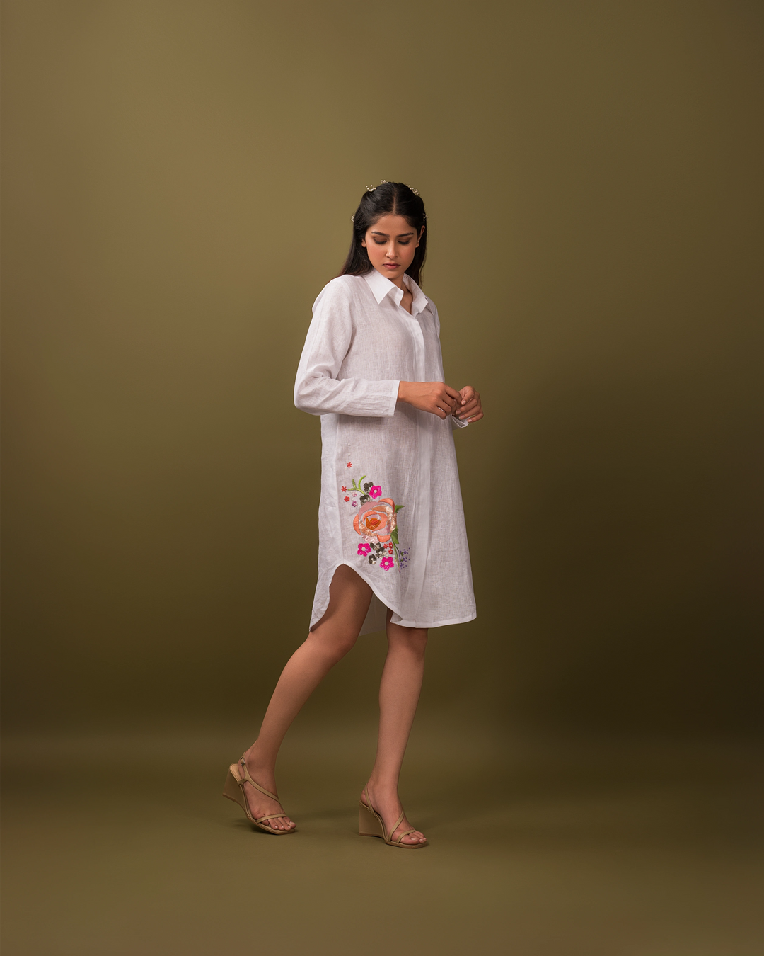 White Vintage Floral