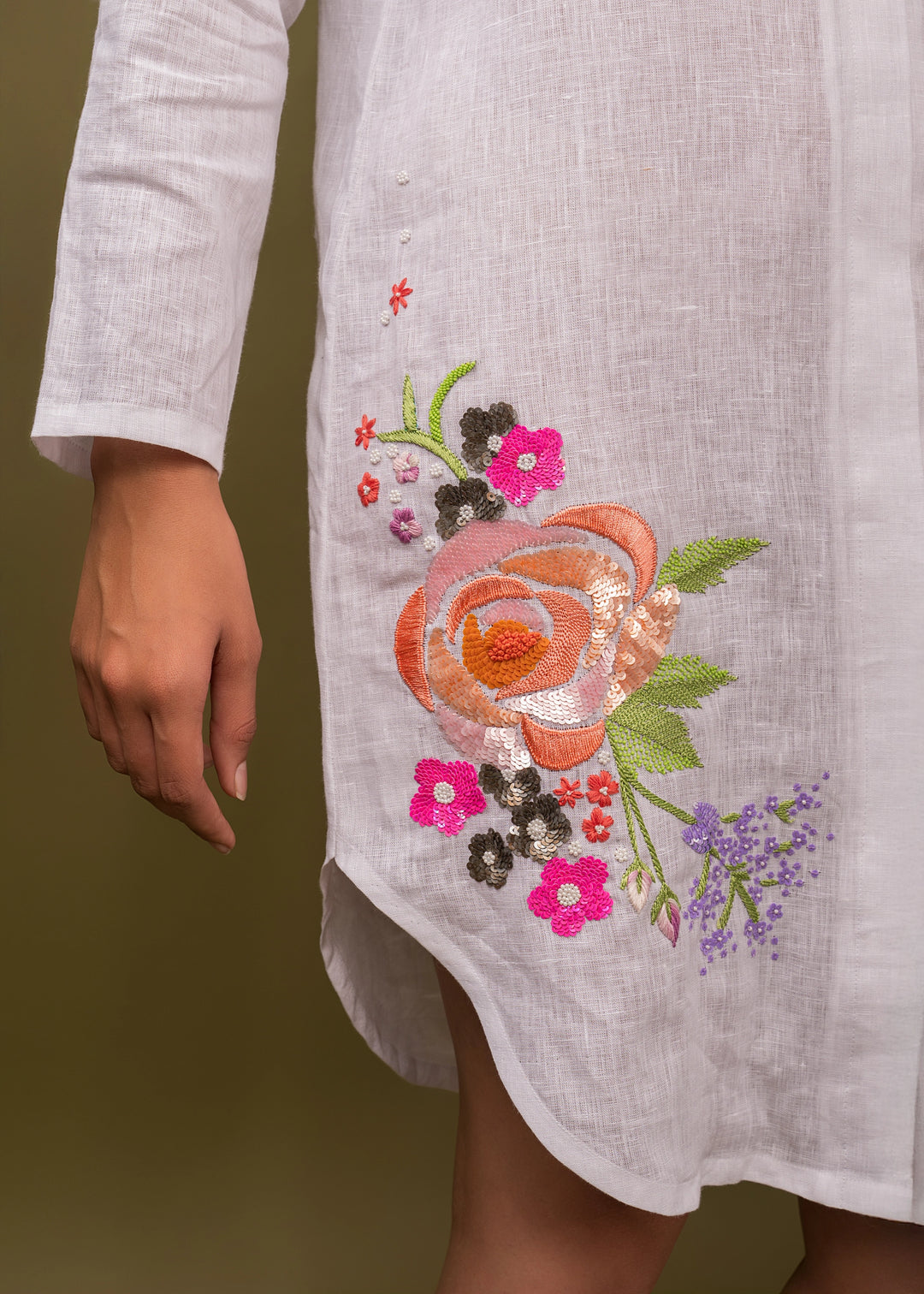 White Vintage Floral