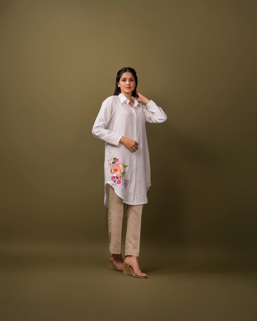White Vintage Floral