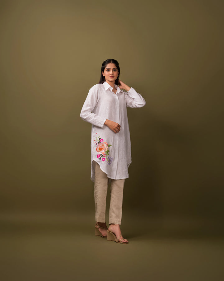 White Vintage Floral