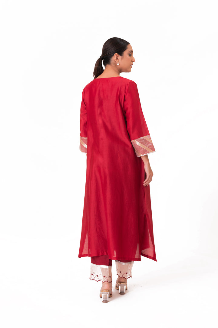 Banarasi Tissue Yoke Kurta Set