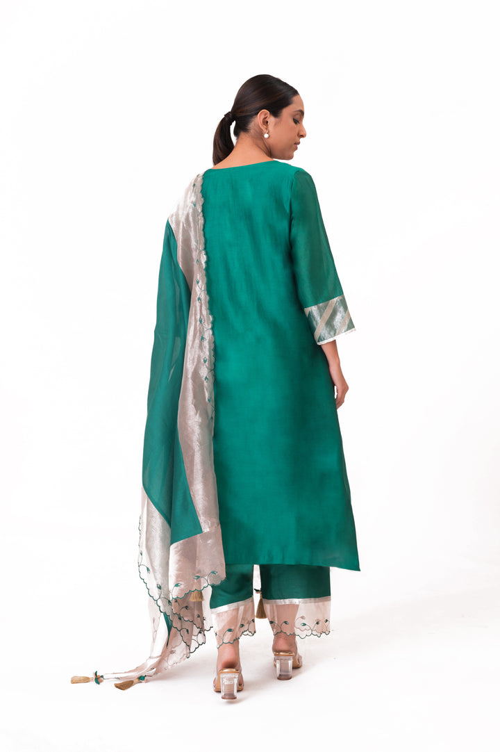 Banarasi Tissue Yoke Kurta Set