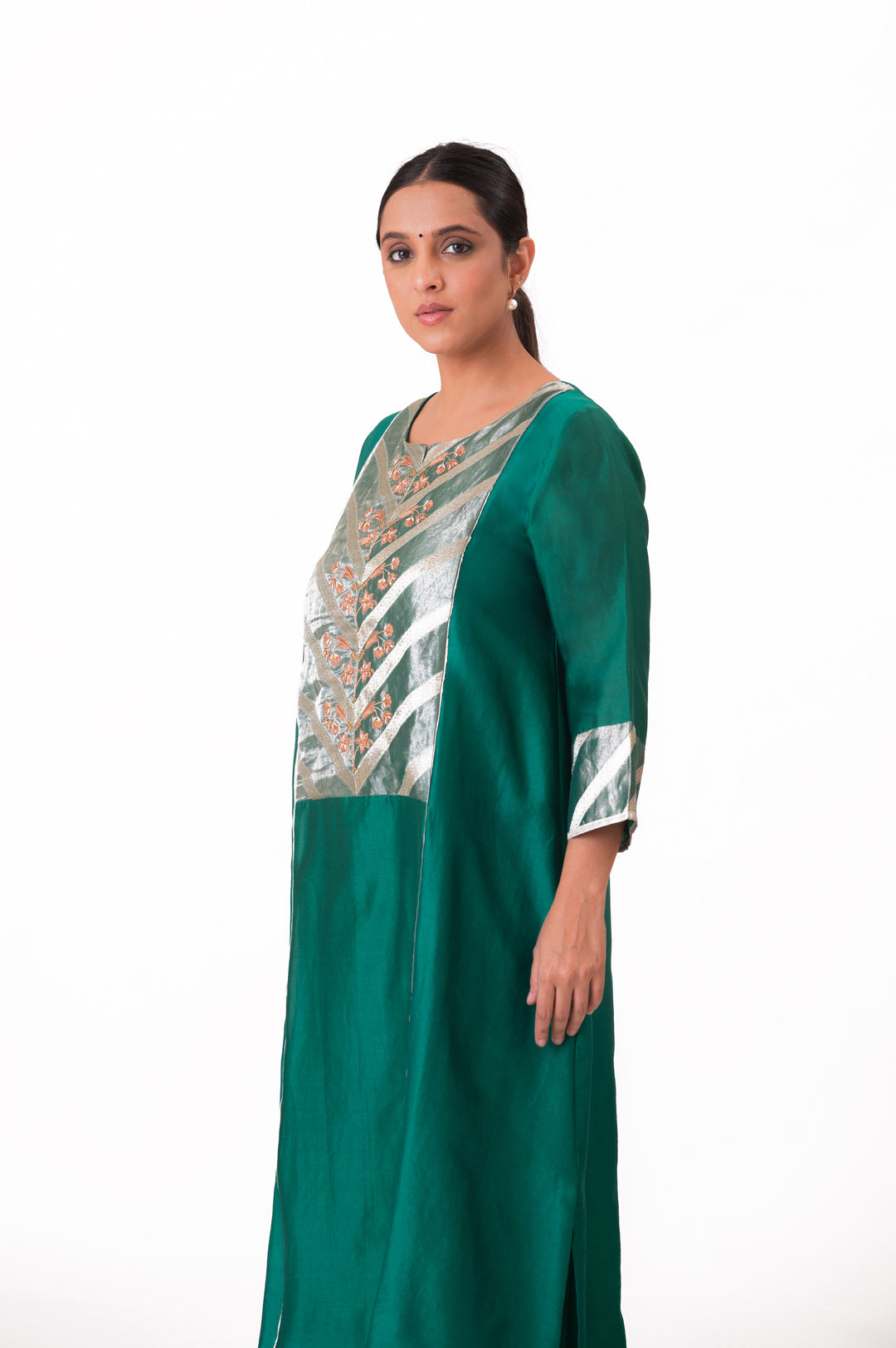 Banarasi Tissue Yoke Kurta Set