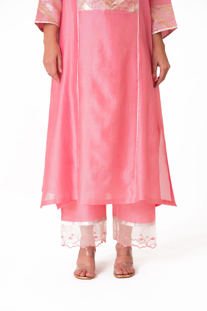 Banarasi Tissue Yoke Kurta Set