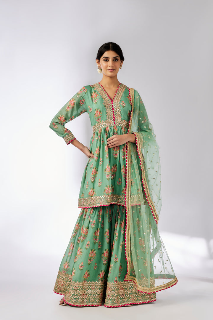 samiksha peplum sharara set