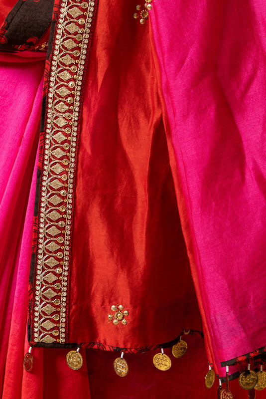 gulal shaded saree