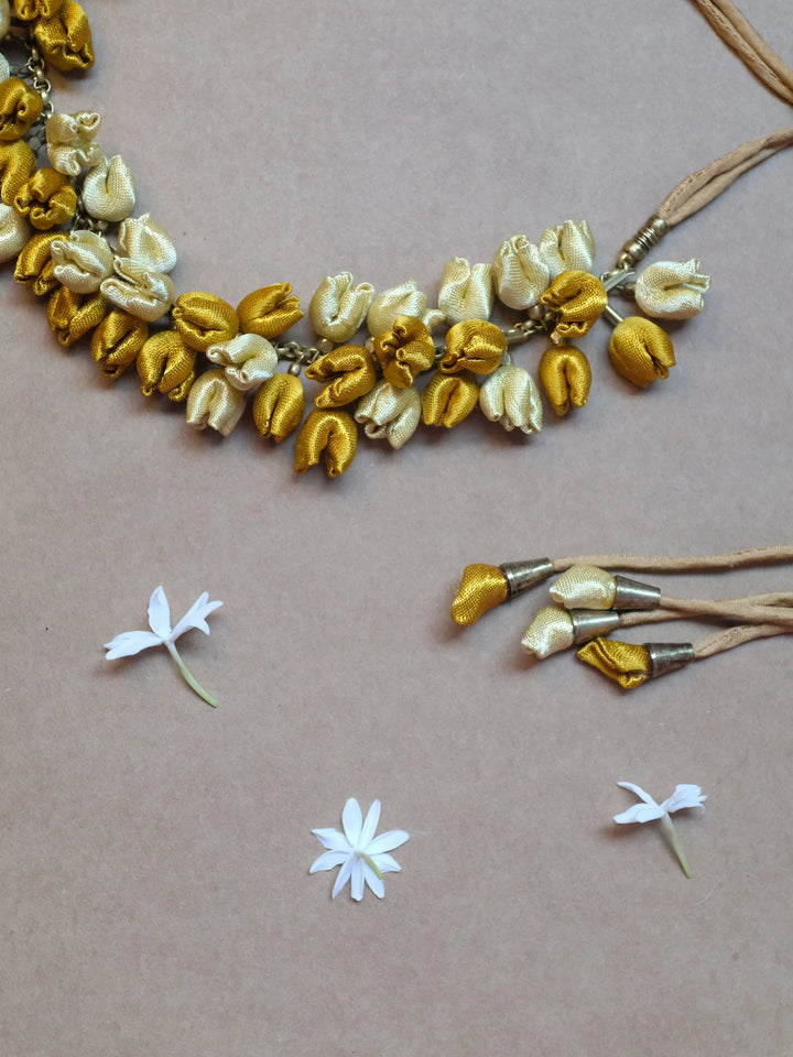 Dark Gold Mashru Chain Mala