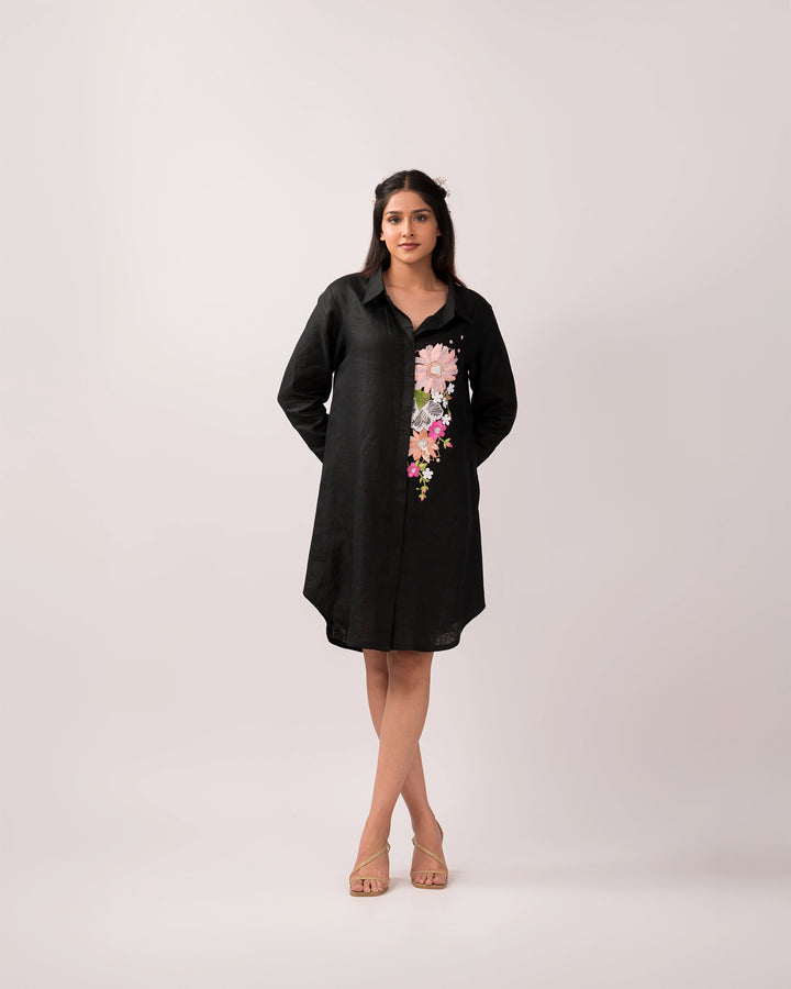 Black Floral Garden