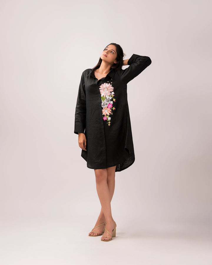 Black Floral Garden