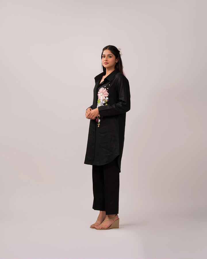 Black Floral Garden