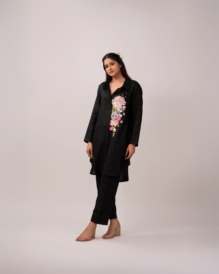 Black Floral Garden