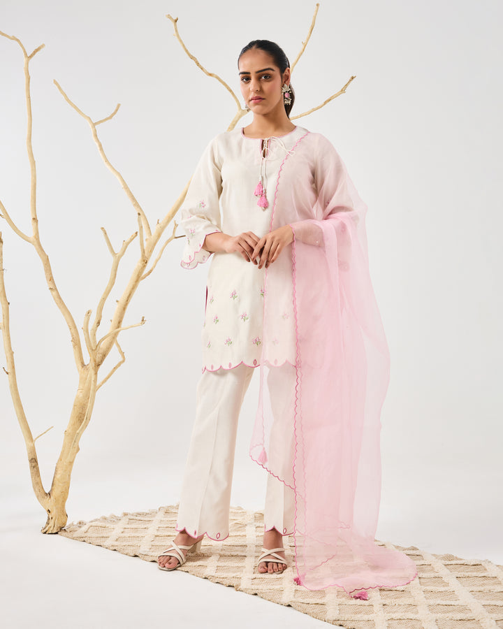 Dilzaah Flower Straight Suit