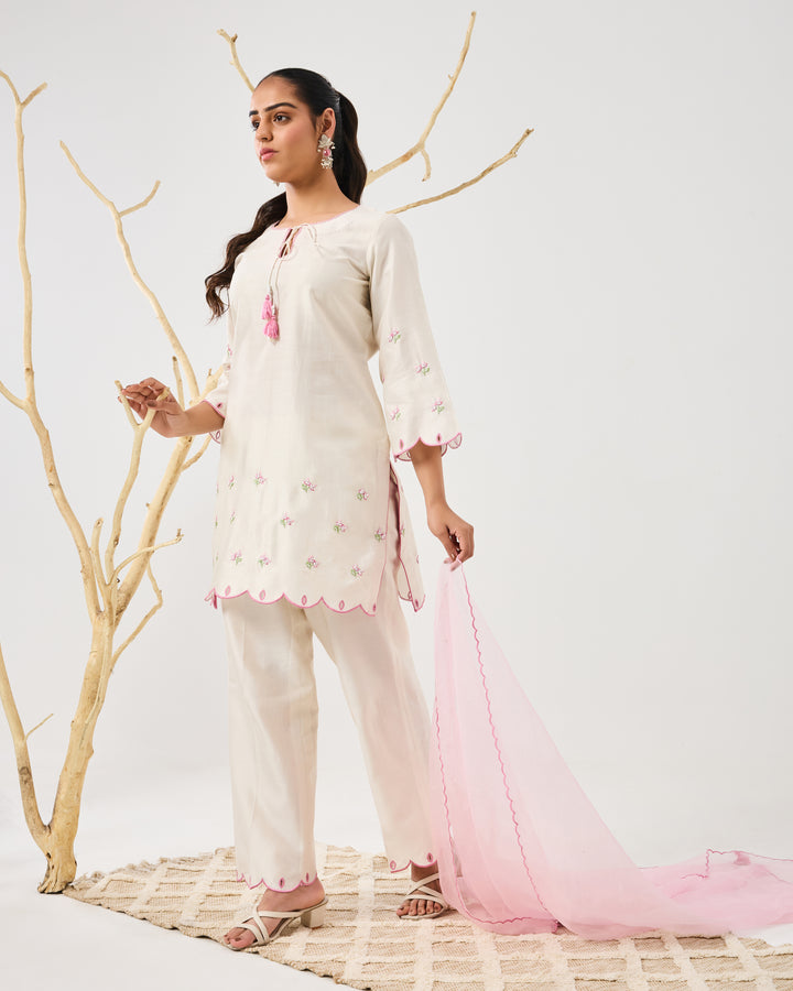 Dilzaah Flower Straight Suit