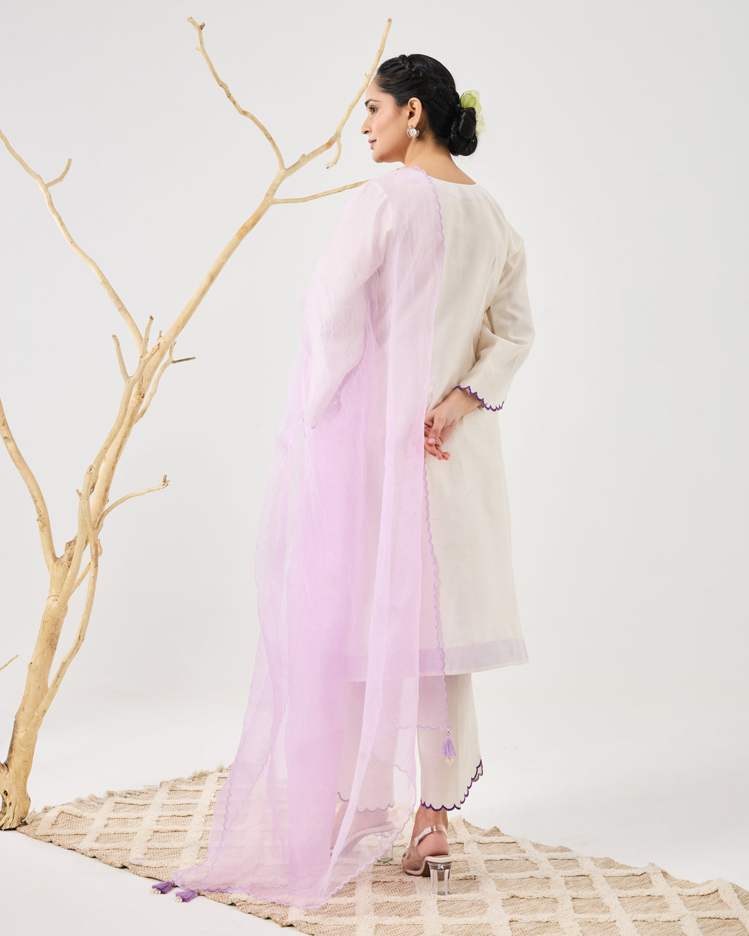 Dilzaah Flower Aline Suit