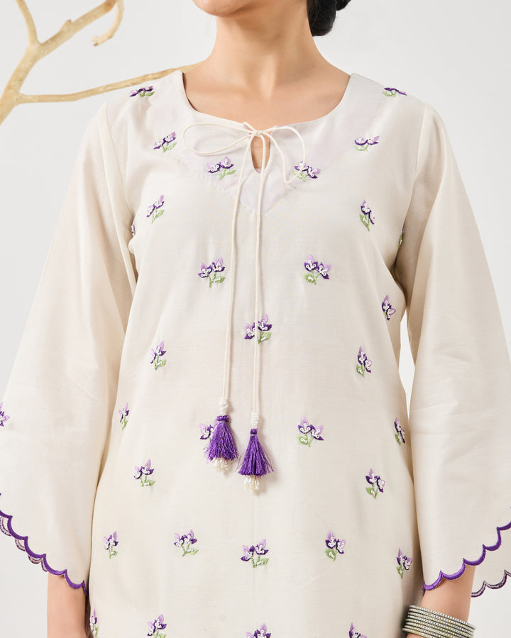 Dilzaah Flower Aline Suit
