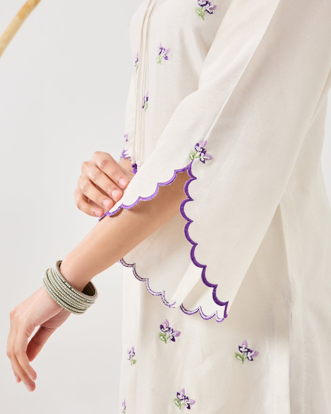 Dilzaah Flower Aline Suit