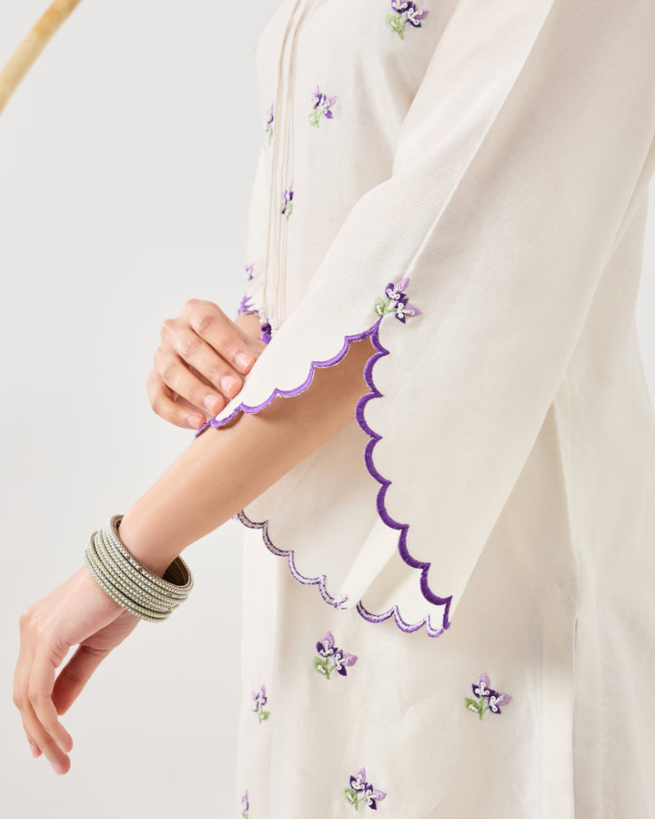 Dilzaah Flower Aline Suit