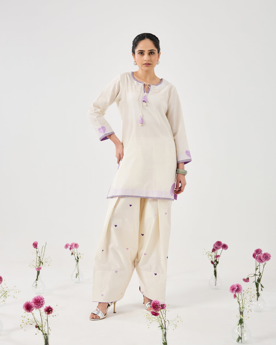 Dilzaah Solid Heart Farshi Salwar