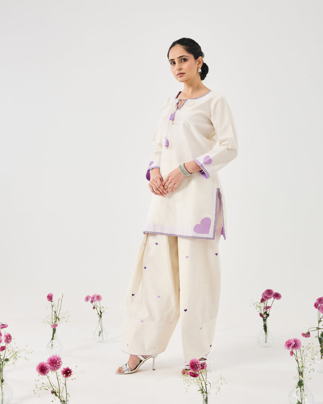 Dilzaah Solid Heart Farshi Salwar