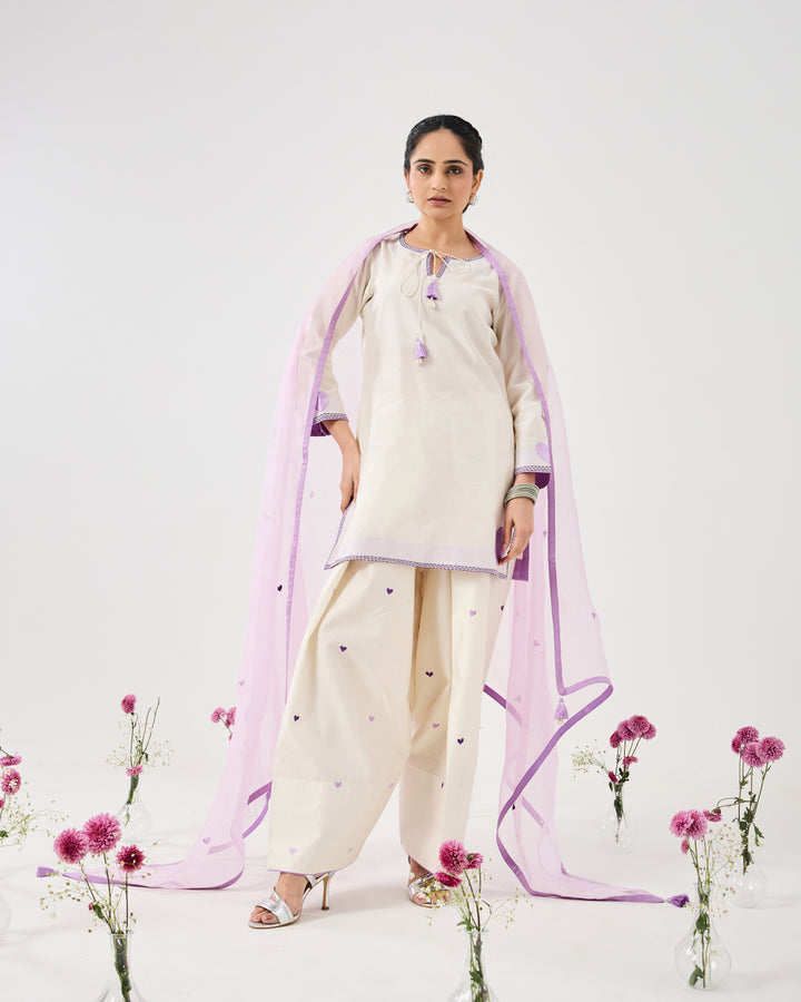 Dilzaah Solid Heart Farshi Salwar