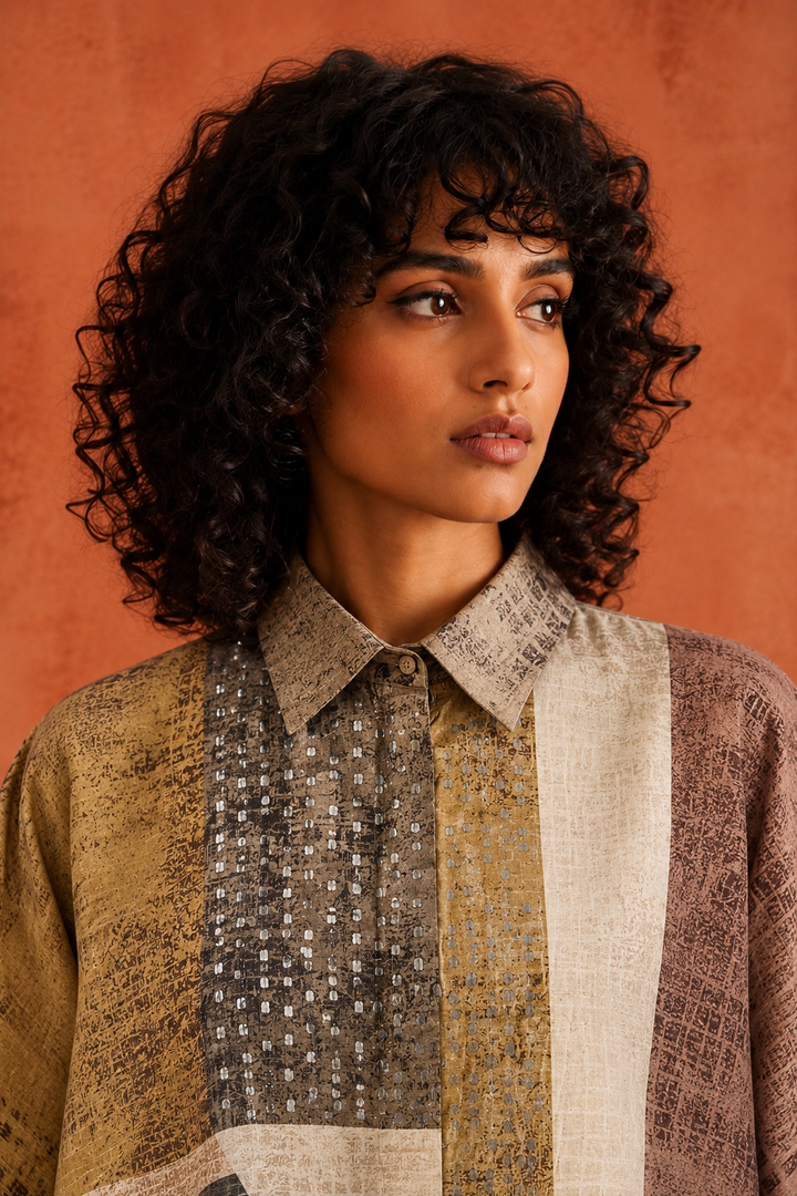 Kaleido High-Low Kaftan Set