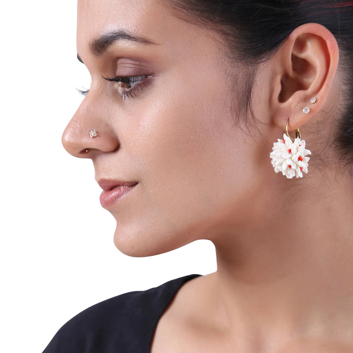 White Harsingar Earrings