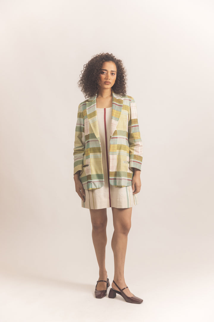 Checkered Blazer