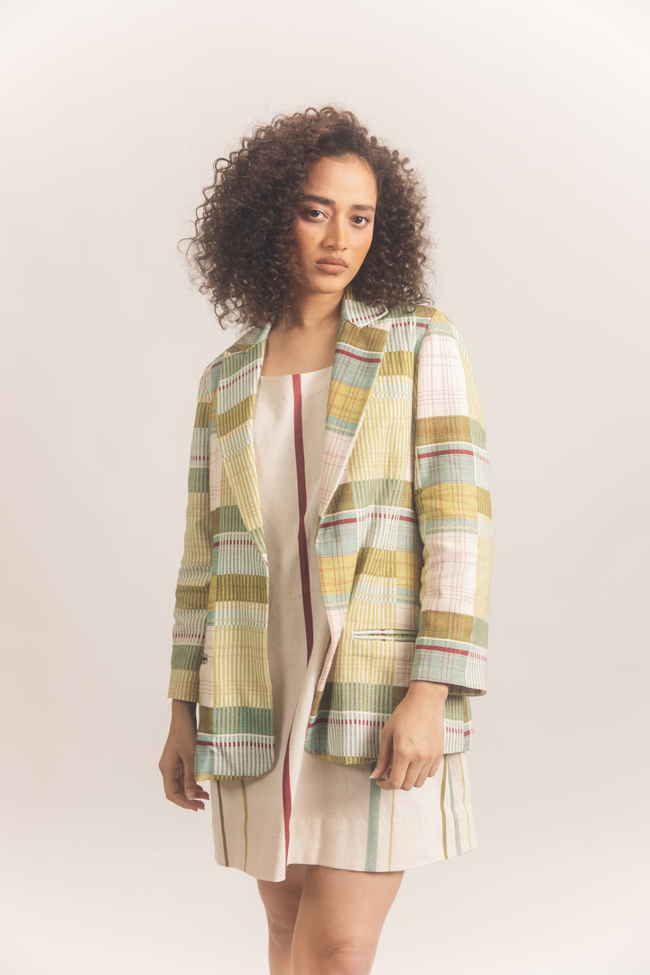 Checkered Blazer