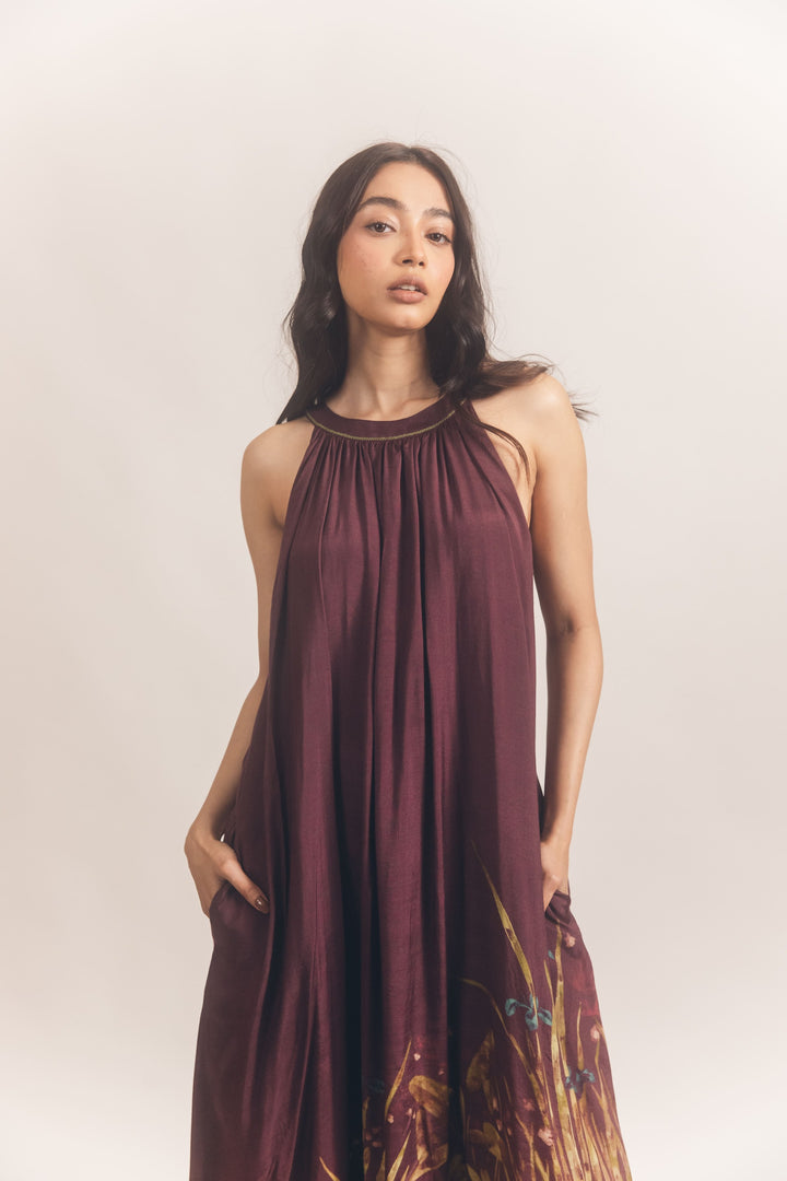 Malaiya dress Wine