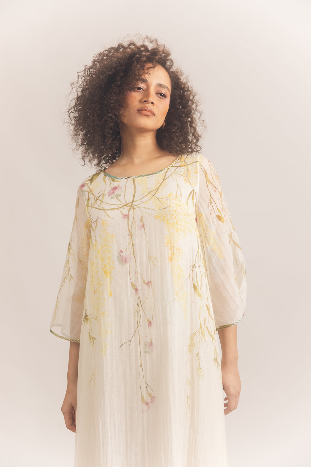 Vine hill top dress white