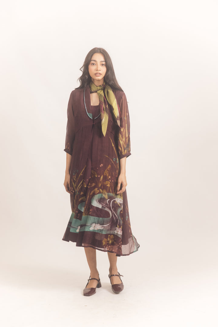 Aurora Jacket set wine