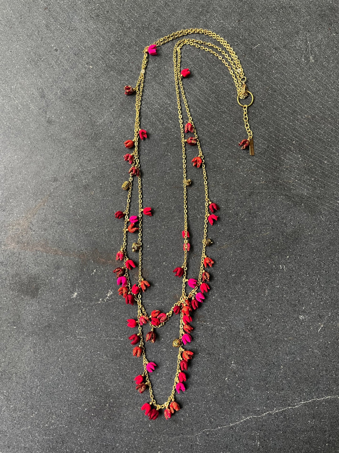 Kinkini Red Multi Necklace