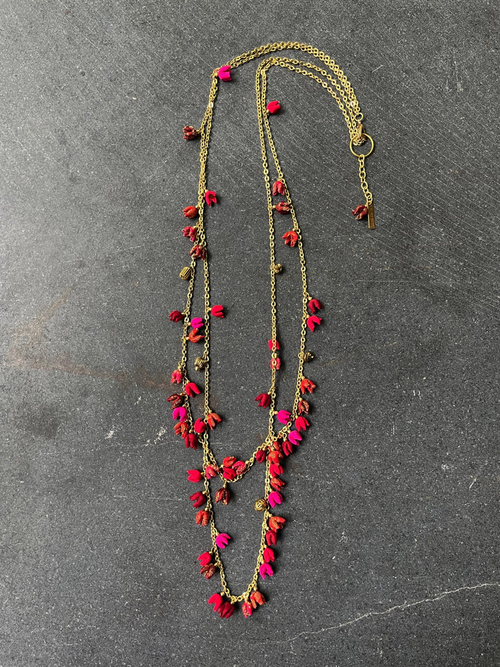 Kinkini Red Multi Necklace