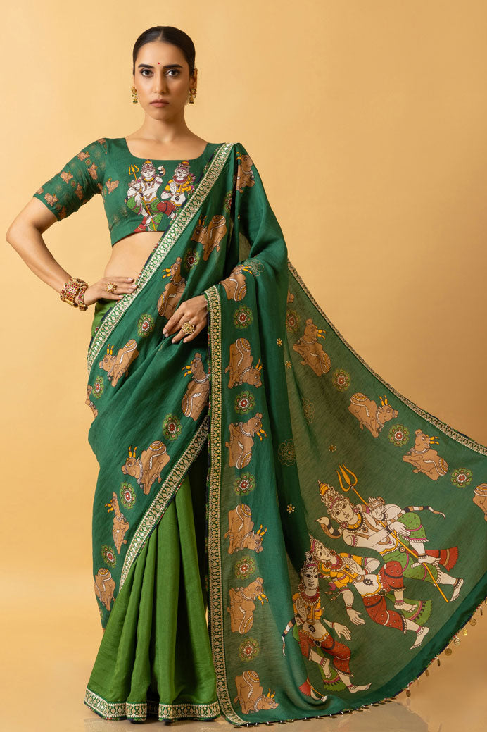 lasya shiv parvati saree