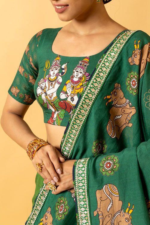 lasya shiv parvati saree