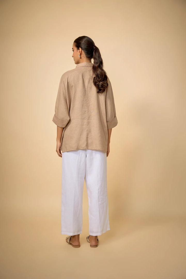 Pure Linen Doodle Shirt