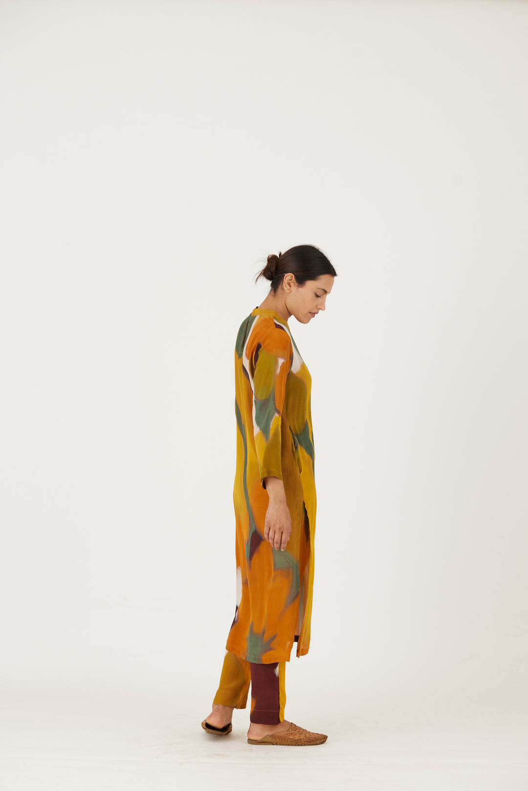 Lei Lani Yellow Long Kurta  Set