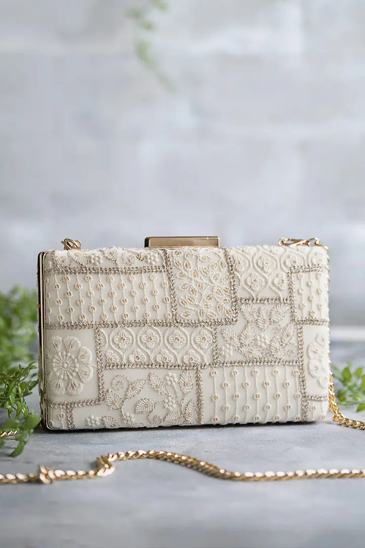 Mosaic Luxe Embroidered Clutch