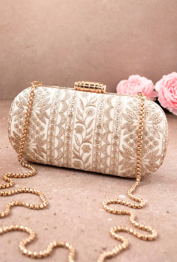 Mirai Embroidered Clutch