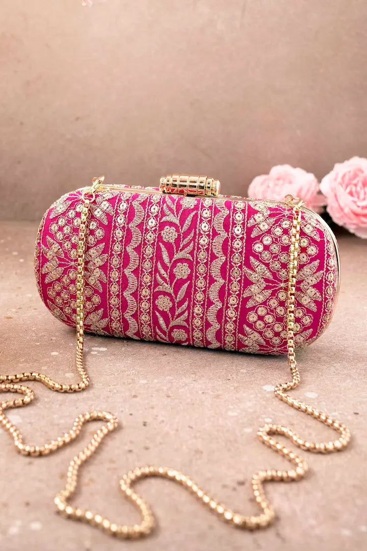 Mirai Embroidered Clutch