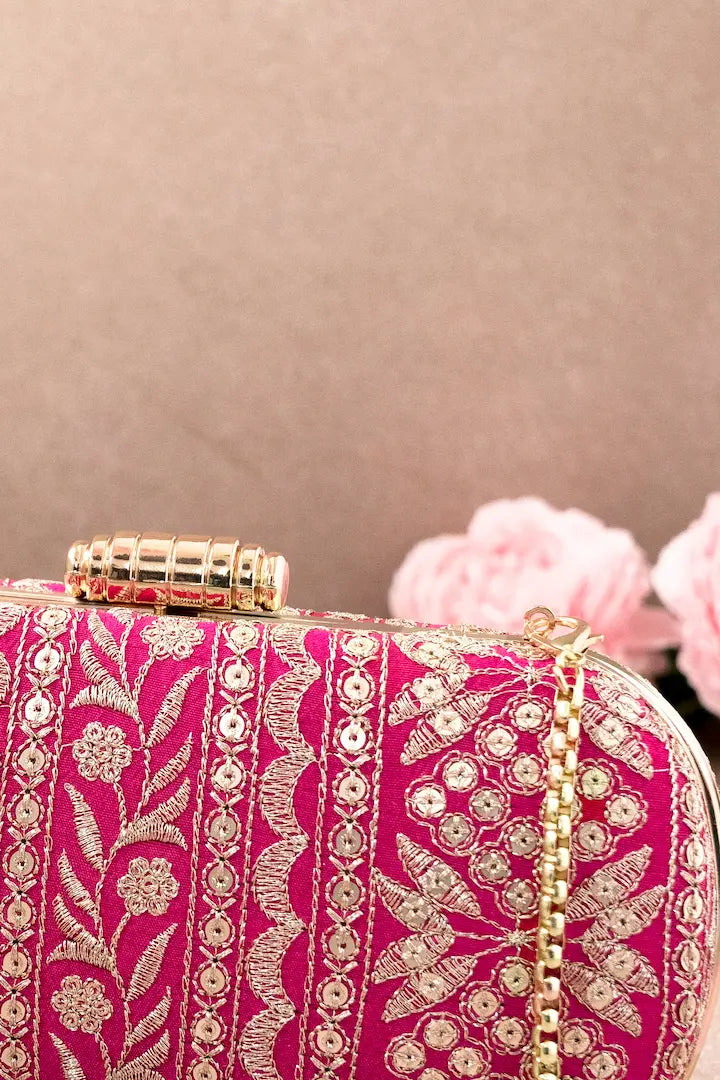 Mirai Embroidered Clutch